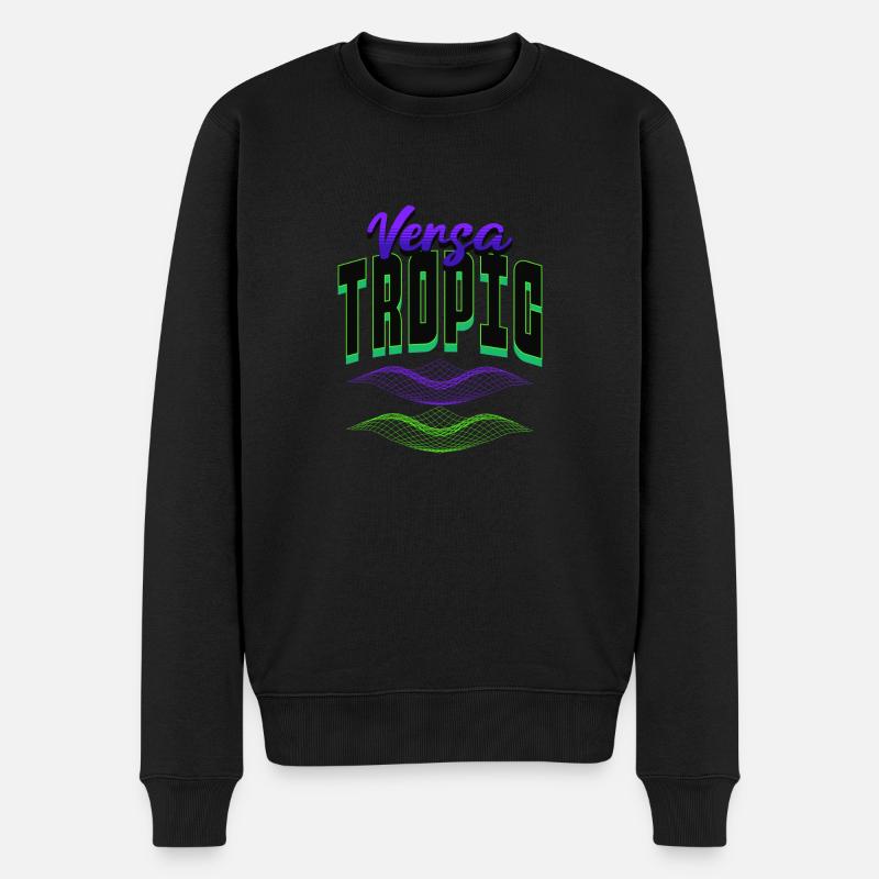 VaporTropic VersaWaves? Versavapor tropisch was? - Männer Premium Bio Pullover - Schwarz