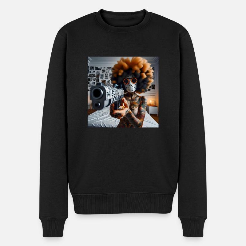 Alto Ahi - Männer Premium Bio Pullover - Schwarz