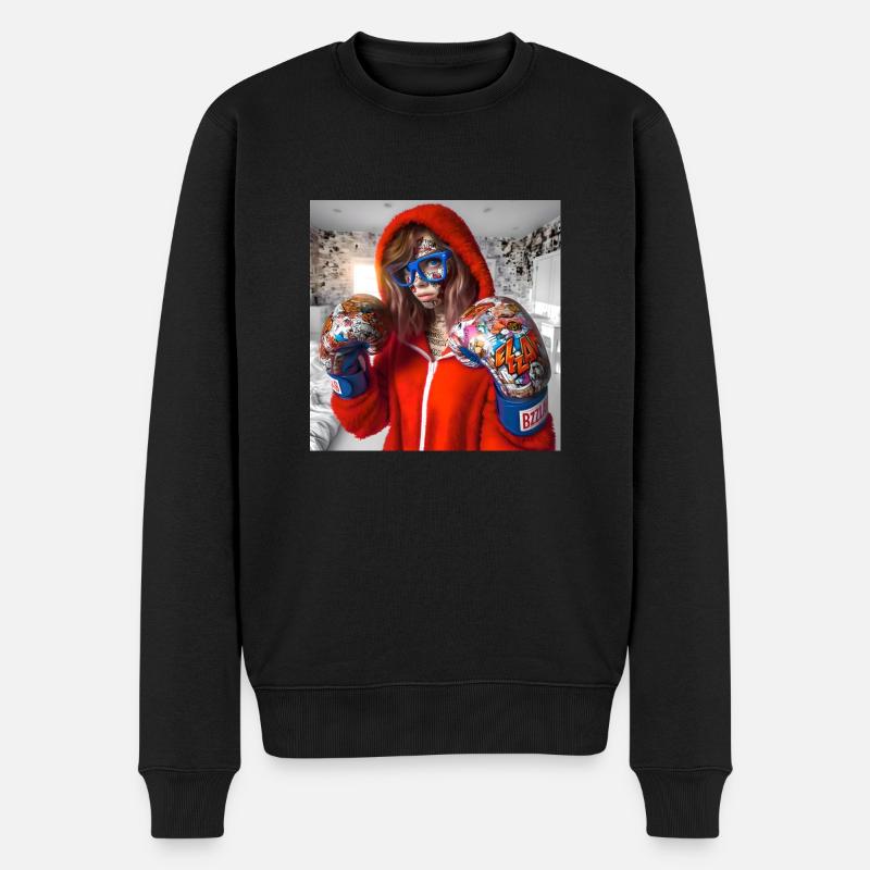 Cosplayer Boxing Pop 7 - Männer Premium Bio Pullover - Schwarz