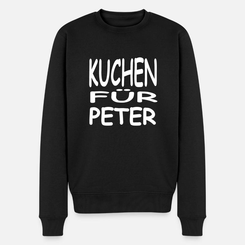Kuchen - Männer Premium Bio Pullover - Schwarz