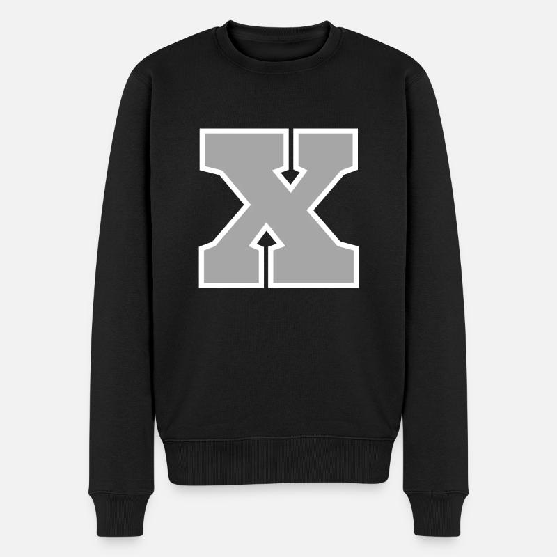 Lettre x sport - Pull Premium bio Homme - noir