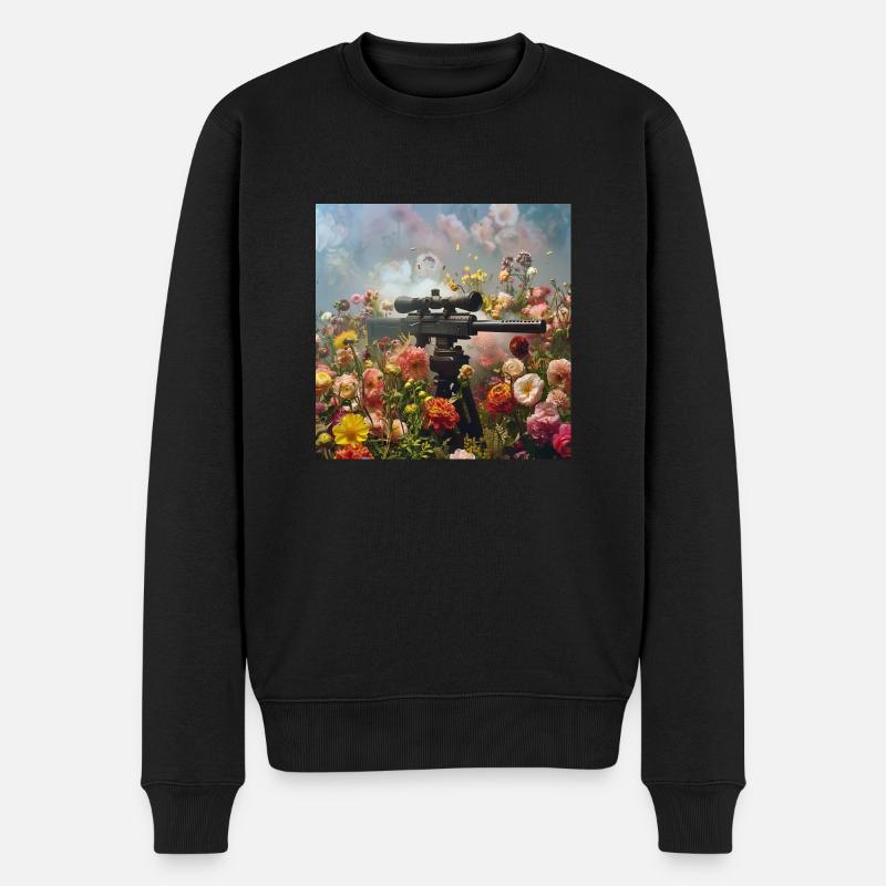 Le pouvoir des fleurs - Pull Premium bio Homme - noir