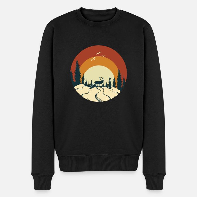 Une nature merveilleuse - Pull Premium bio Homme - noir
