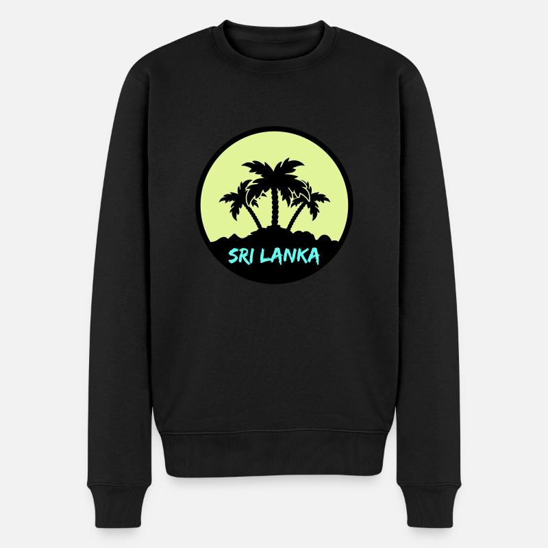 sri lanka - Männer Premium Bio Pullover - Schwarz