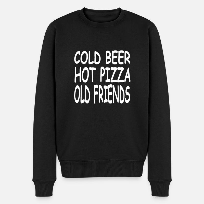 Bier - Männer Premium Bio Pullover - Schwarz