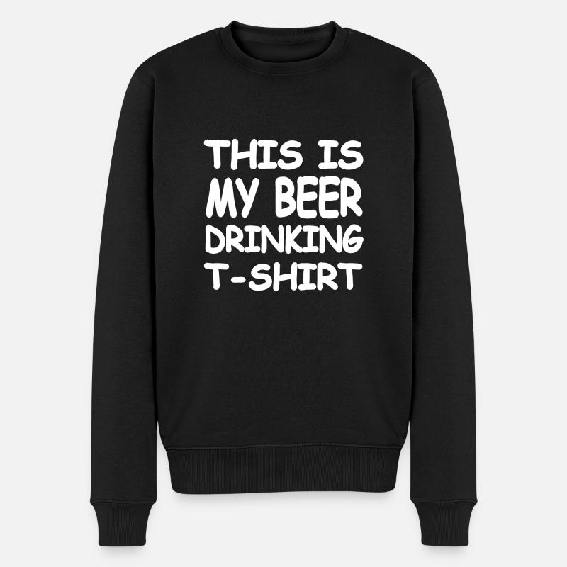 Bier - Männer Premium Bio Pullover - Schwarz