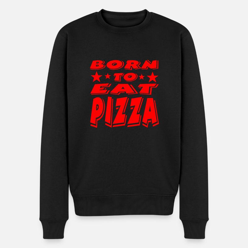 Pizza - Pull Premium bio Homme - noir
