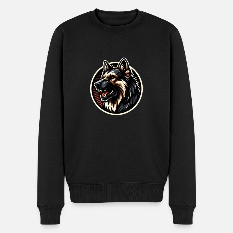 Berger allemand Cool Logo - Pull Premium bio Homme - noir