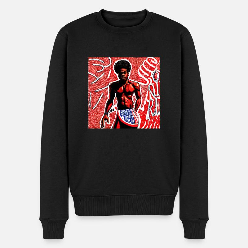 A Lovely Day - pop art - Pull Premium bio Homme - noir