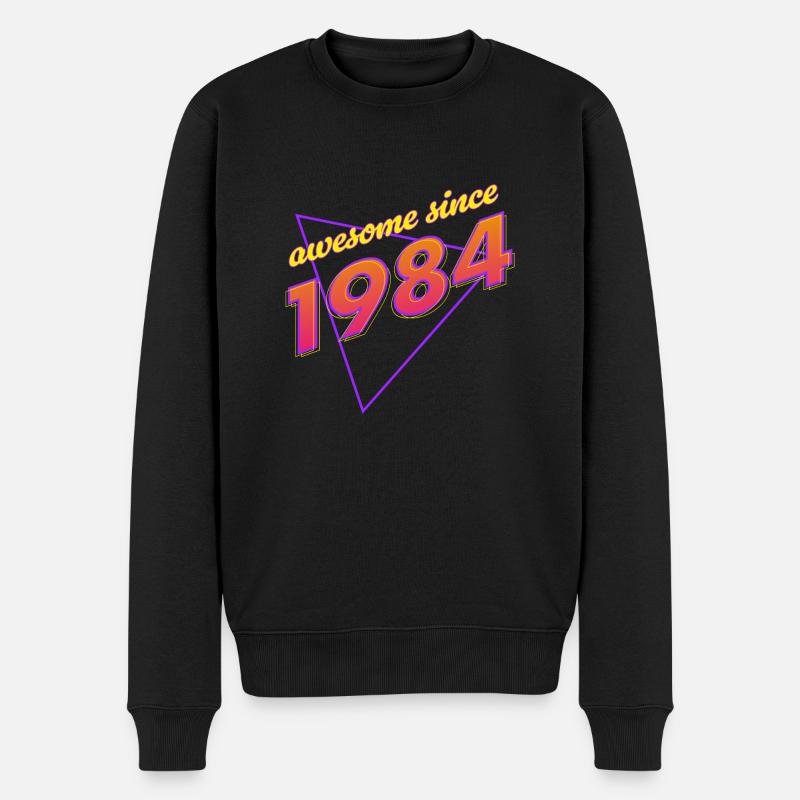 Rétro - Awesome since 1984 - Pull Premium bio Homme - noir