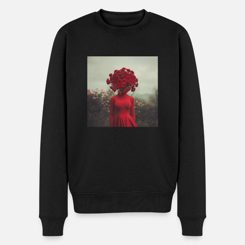 Roses - Pull Premium bio Homme - noir