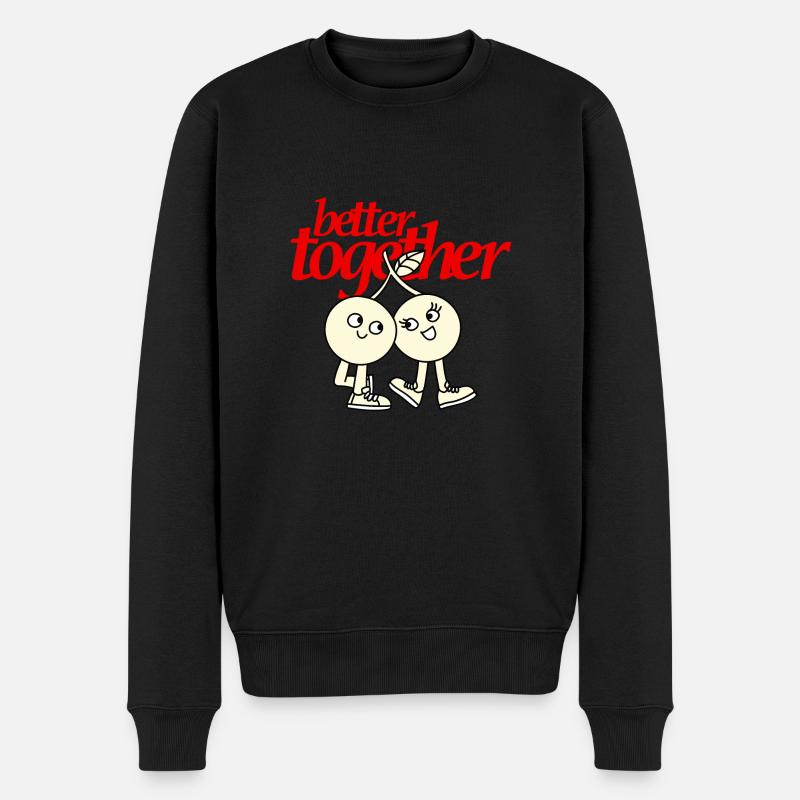 Better Together - Männer Premium Bio Pullover - Schwarz