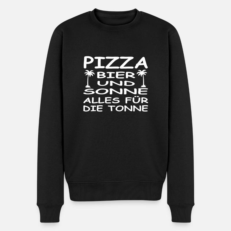 Bier - Männer Premium Bio Pullover - Schwarz