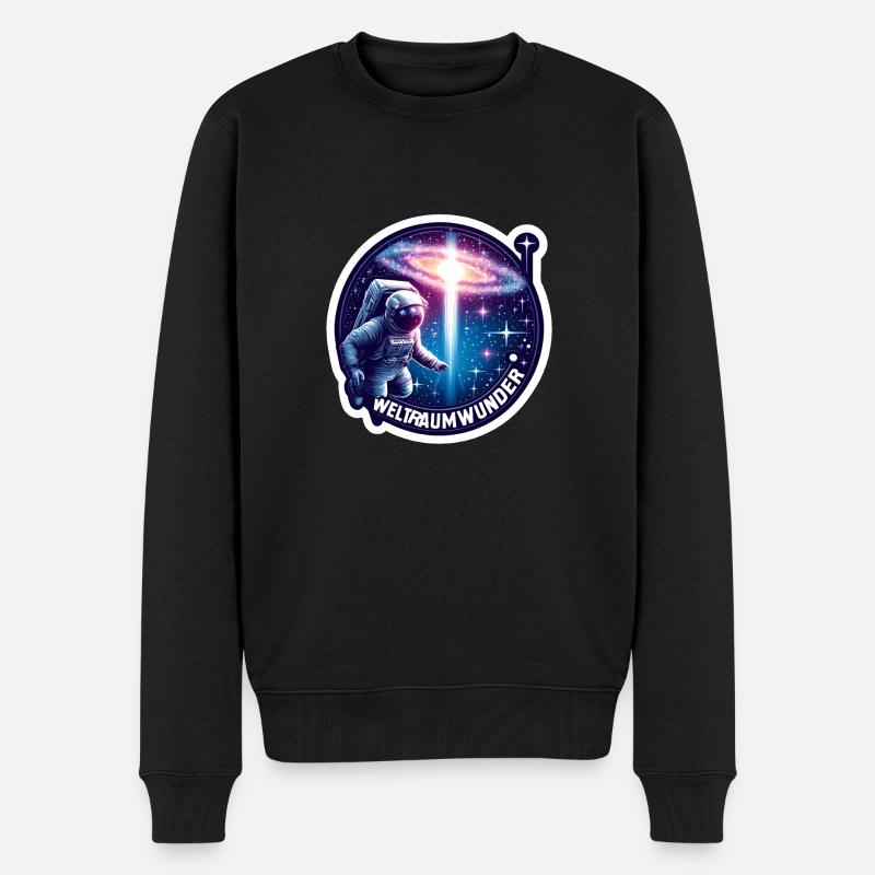 Merveille de l’espace astronaute - Pull Premium bio Homme - noir