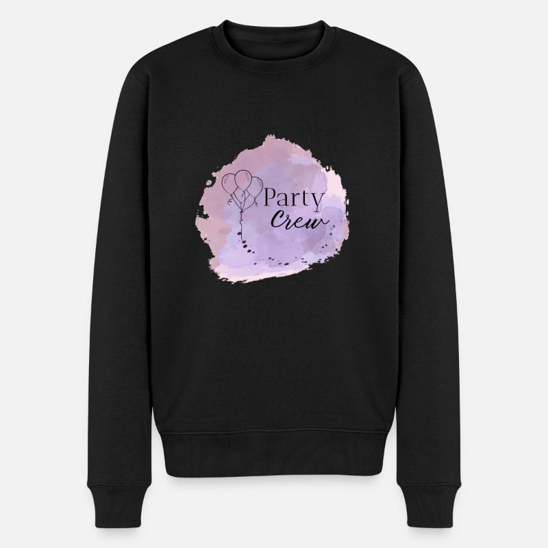 Party - Männer Premium Bio Pullover - Schwarz