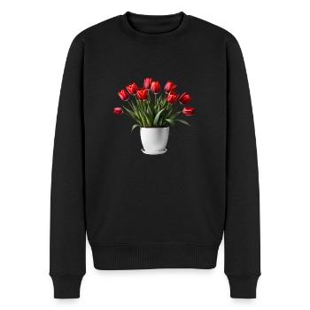 Roses - Pull Premium bio Homme - noir - Devant - Nico (187cm)