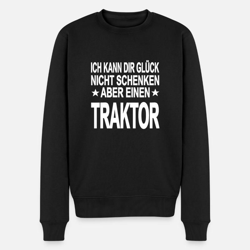 Traktor - Männer Premium Bio Pullover - Schwarz