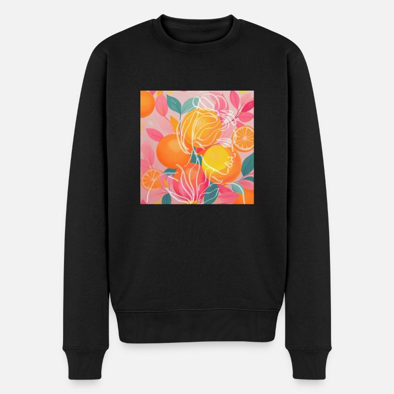 Frau - Männer Premium Bio Pullover - Schwarz