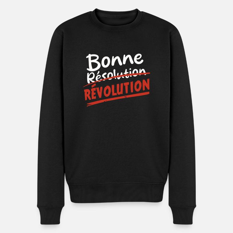 Révolution - Pull Premium bio Homme - noir