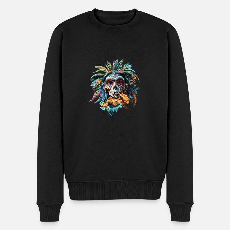 Skull native - Pull Premium bio Homme - noir