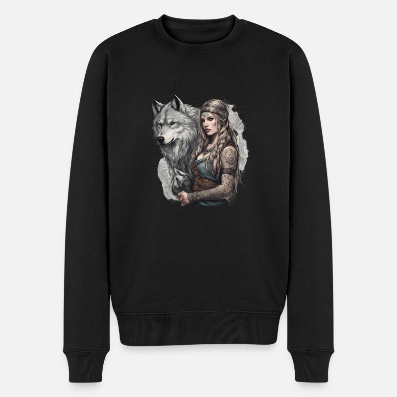 Schildmaid9 - Männer Premium Bio Pullover - Schwarz