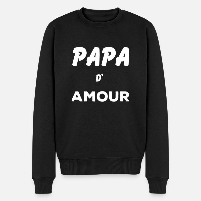Papa d'amour - Pull Premium bio Homme - noir
