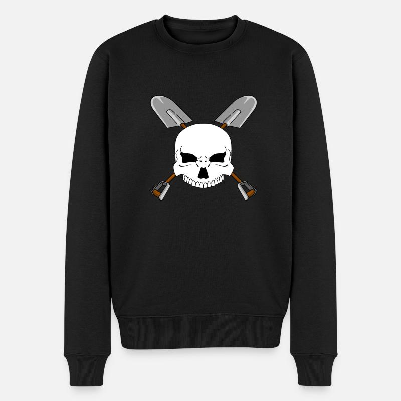Shovel pirate - Pull Premium bio Homme - noir