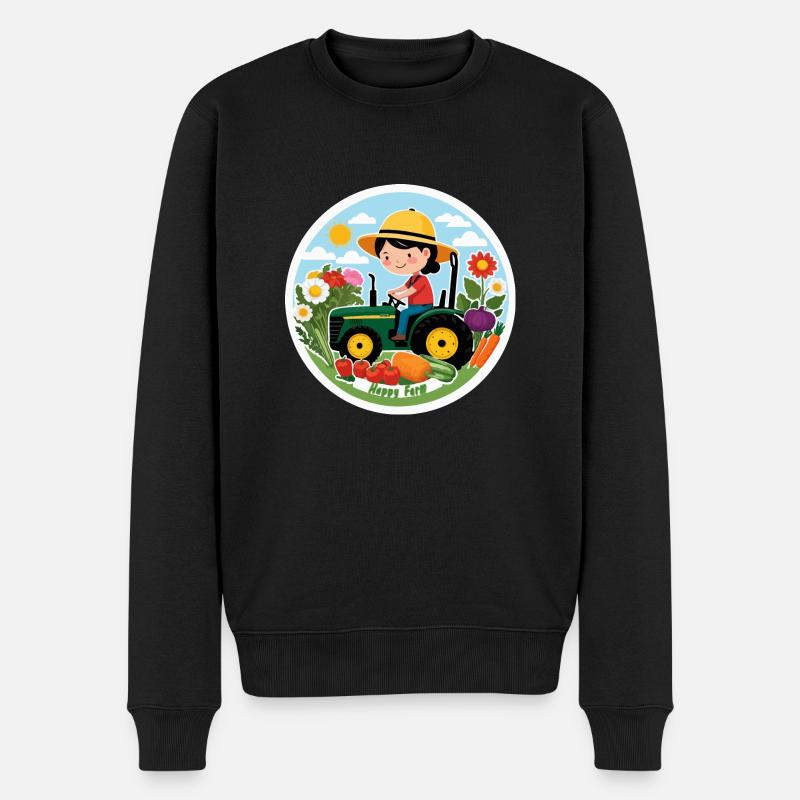 Tracteur agricole d’été - Pull Premium bio Homme - noir