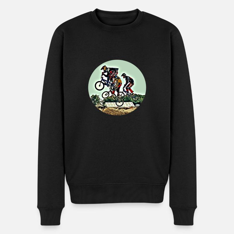 BMX - Männer Premium Bio Pullover - Schwarz
