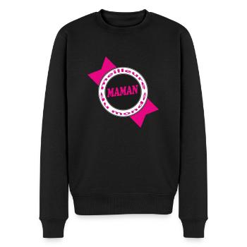 Beste Mama - Männer Premium Bio Pullover - Schwarz - Vorne - Nico (187cm)