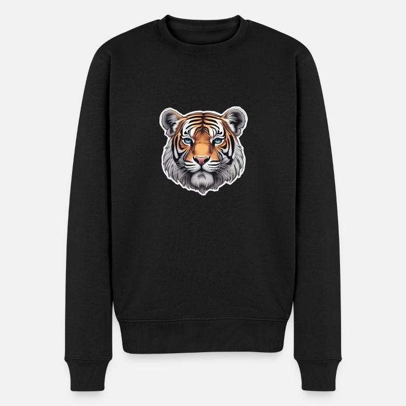 TETE DE TIGRE - Pull Premium bio Homme - noir