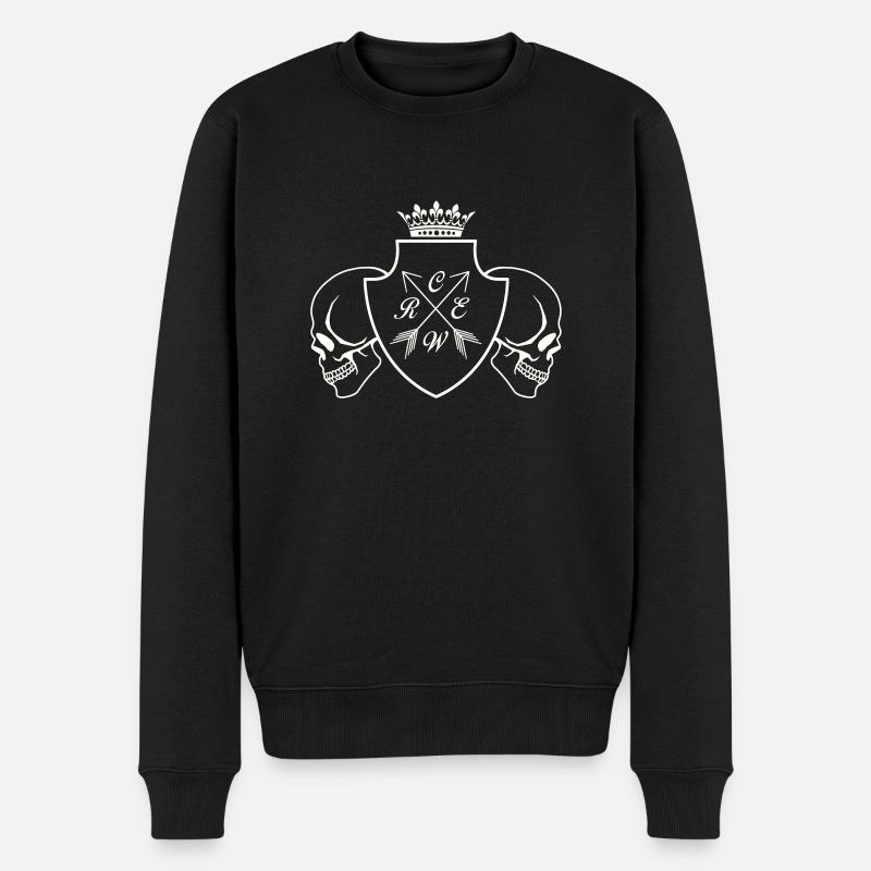 crâne d’équipage - Pull Premium bio Homme - noir