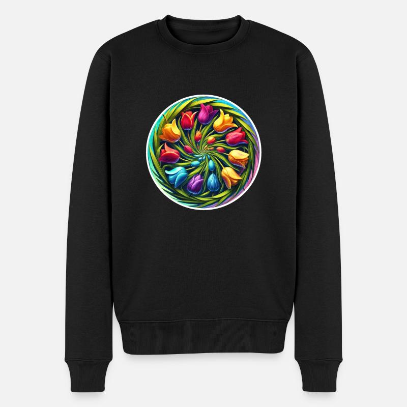 Couronne de tulipe - Pull Premium bio Homme - noir