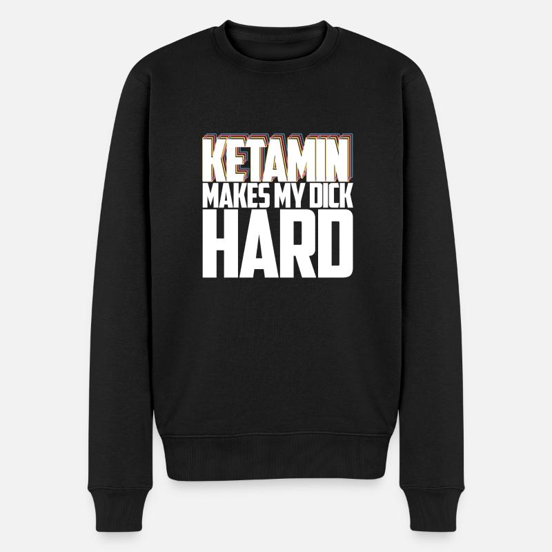Ketamin Shirt - Männer Premium Bio Pullover - Schwarz