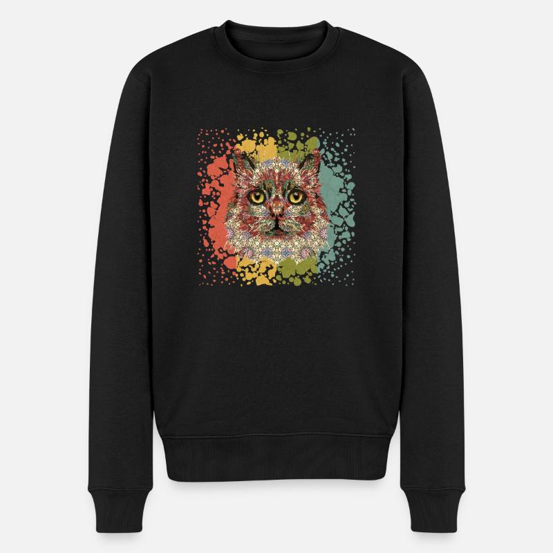 Chat - Pull Premium bio Homme - noir