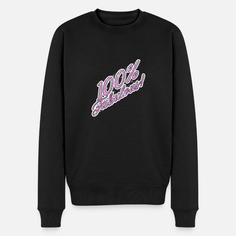 100% fabelhaft - Männer Premium Bio Pullover - Schwarz