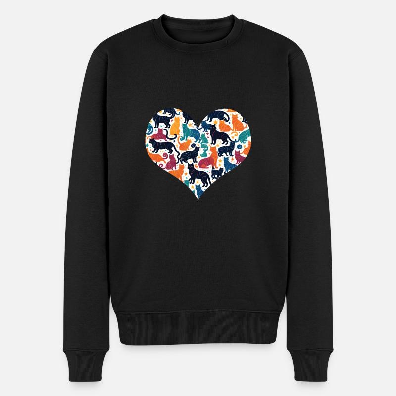 J’adore les chats - Pull Premium bio Homme - noir