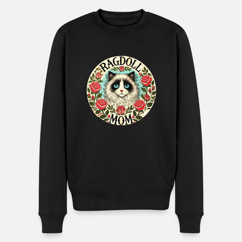 Ragdoll Chat Maman - Pull Premium bio Homme - noir
