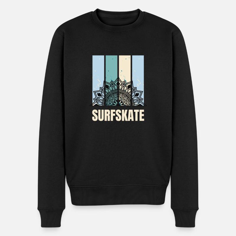 Surfskate - Pull Premium bio Homme - noir