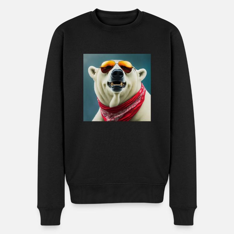 Abat-jour Cool Bear - Pull Premium bio Homme - noir