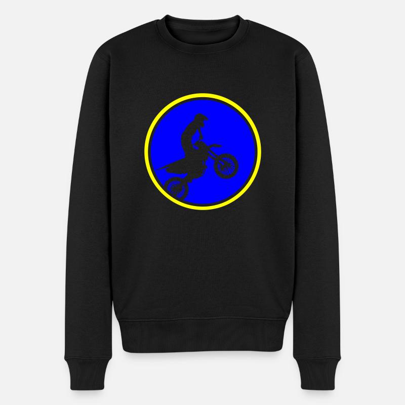 motocross - Männer Premium Bio Pullover - Schwarz