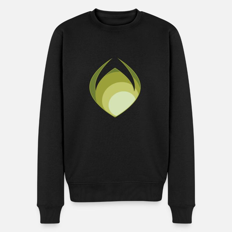 Abstraction verte - Pull Premium bio Homme - noir