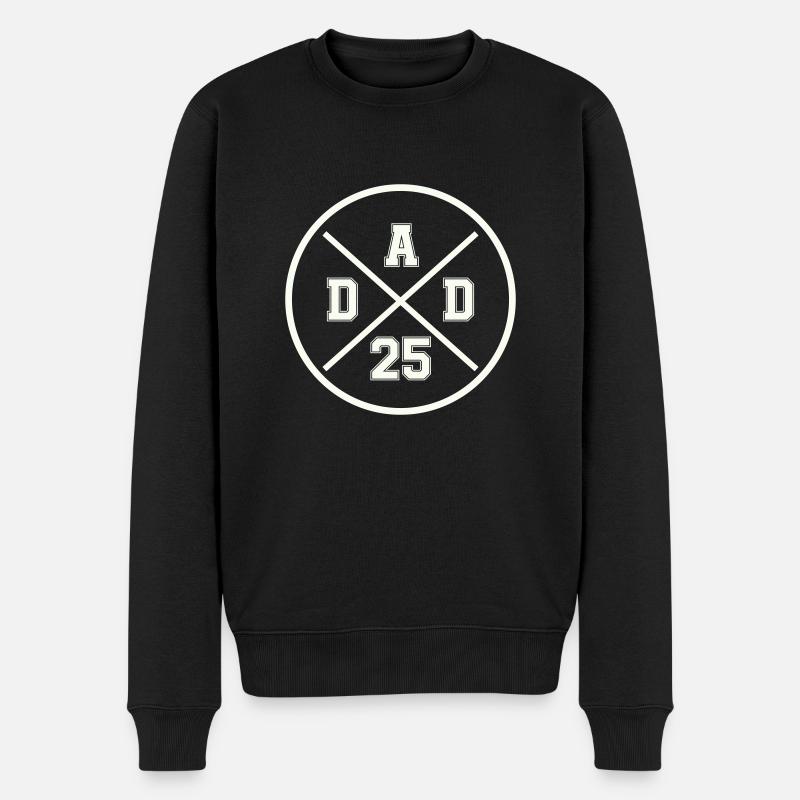 dad 25 - Männer Premium Bio Pullover - Schwarz