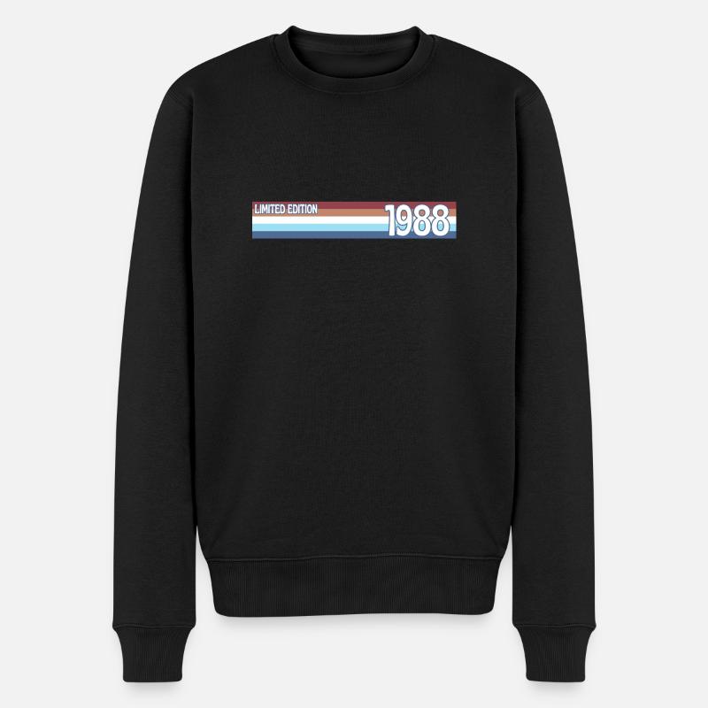rétro 1988 limited edition - Pull Premium bio Homme - noir