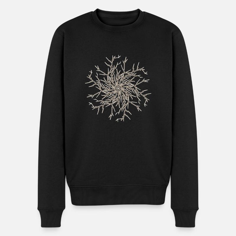 Sonnenbaum - Männer Premium Bio Pullover - Schwarz