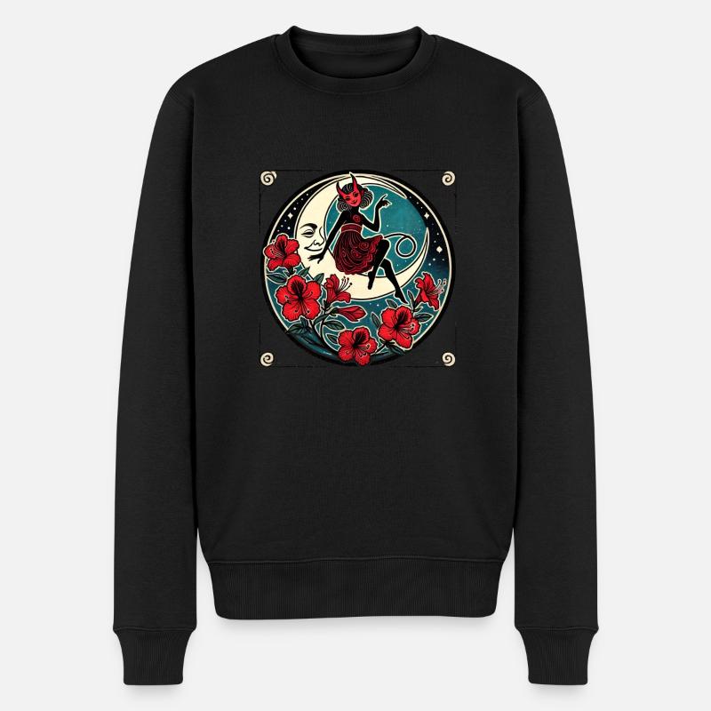Fille Diable Rouge - Pull Premium bio Homme - noir