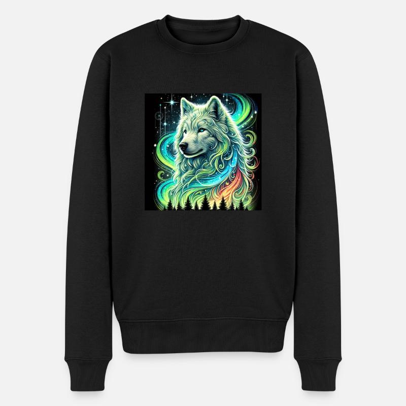 Loup Aurora - Pull Premium bio Homme - noir