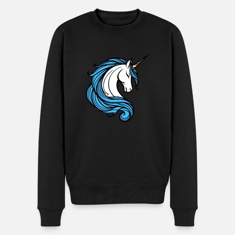 Licorne - Pull Premium bio Homme - noir