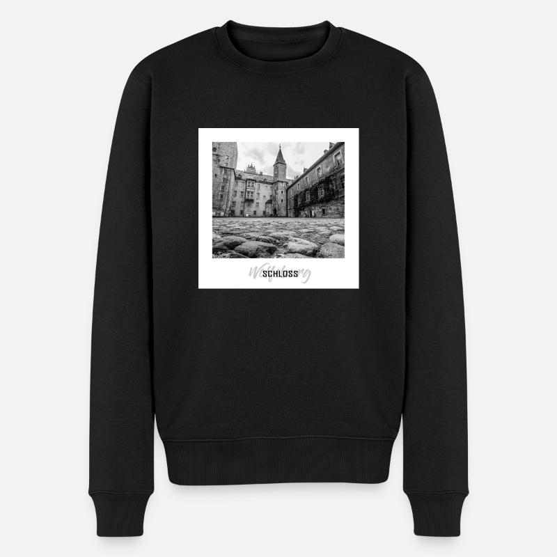 Schloss Wolfsburg - Männer Premium Bio Pullover - Schwarz