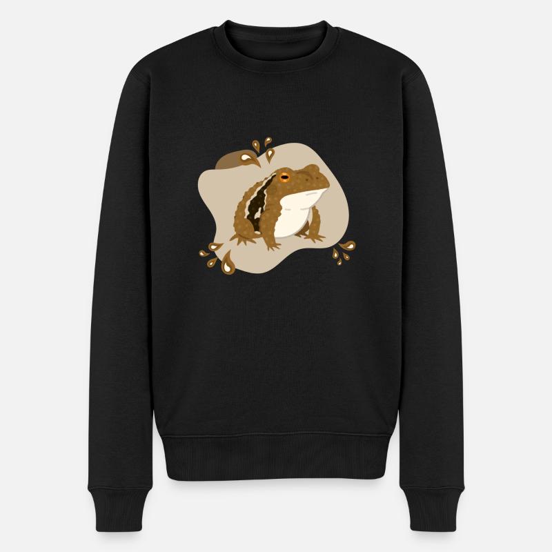 Crapaud - Pull Premium bio Homme - noir